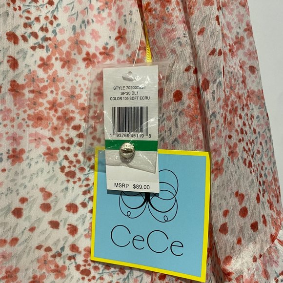 NWT CeCe Blouse - Picture 4 of 4